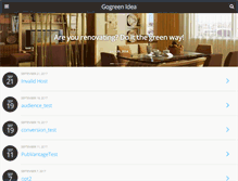 Tablet Screenshot of gogreenidea.com